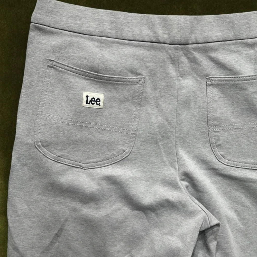 Vintage 90s Lee Gray Knit Wide Leg Pants Modern XL - Picture 8 of 8